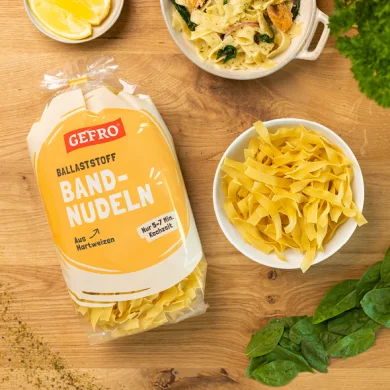 Set de cinco: 5 x 500 g Pasta con alto contenido en Fibra
