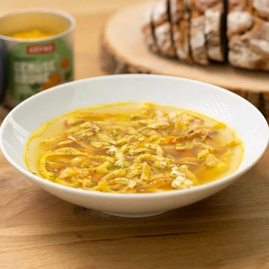 Caldo de verduras del Huerto